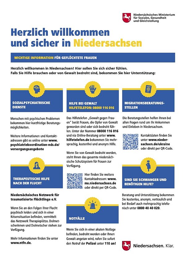 Logo Niedersächsisches Ministerium für Soziales, Gesundheit und Gleichstellung Logo Niedersächsisches Ministerium für Soziales, Gesundheit und Gleichstellung
