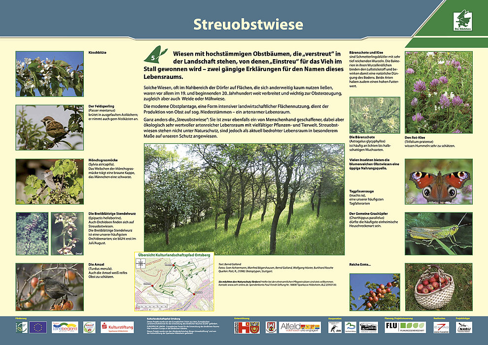Infotafel Kulturlandschaftspfad Ortsberg