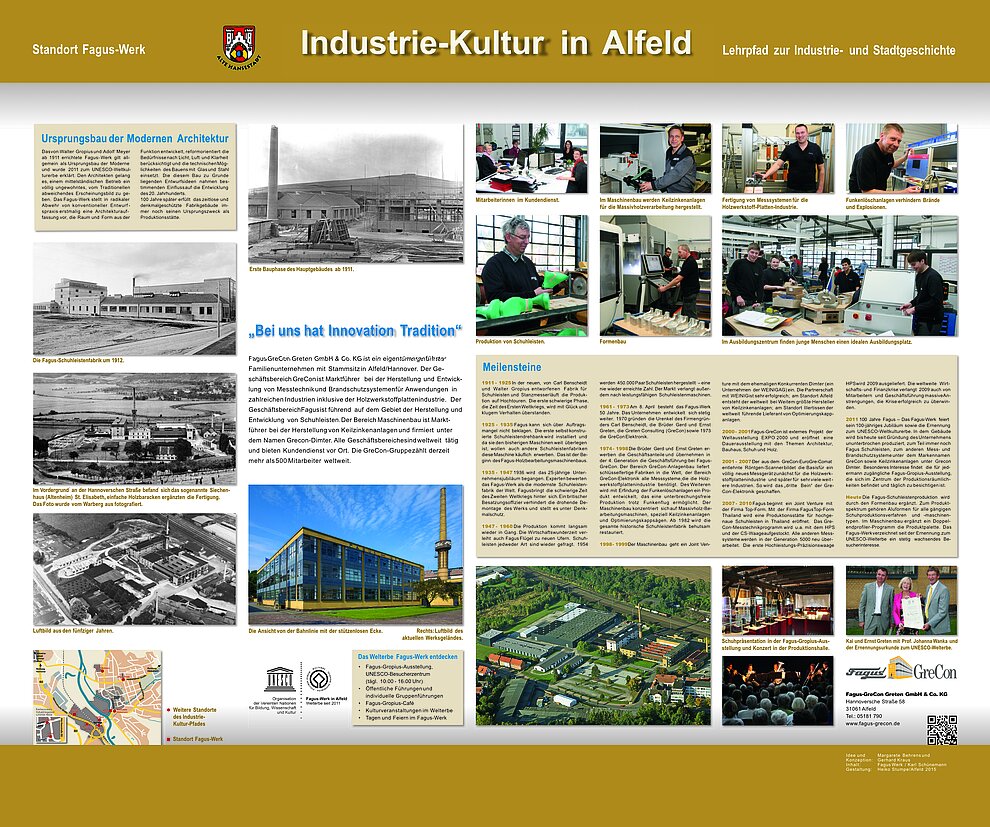 Industriekulturpfad Infotafel Fagus GreCon Industriekulturpfad Infotafel Fagus GreCon