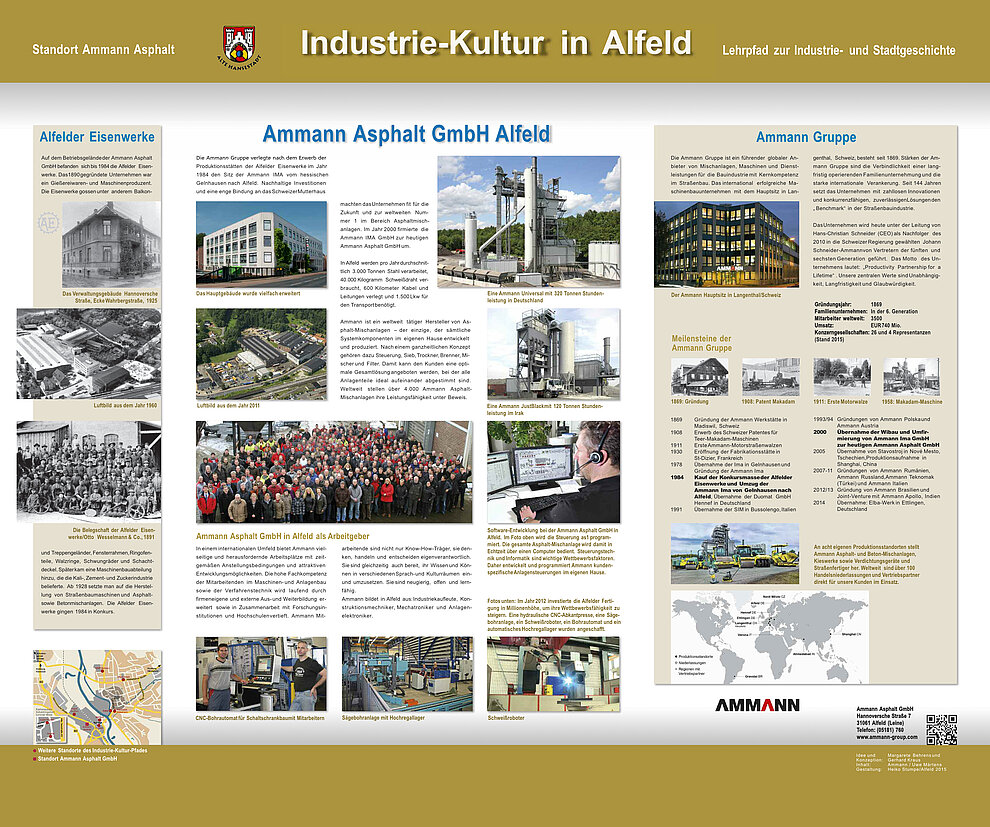 Industriekulturpfad Infotafel Ammann Asphalt GmbH